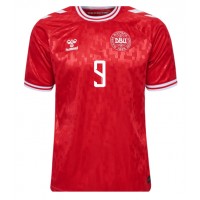 Camisa de time de futebol Dinamarca Rasmus Hojlund #9 Replicas 1º Equipamento Europeu 2024 Manga Curta